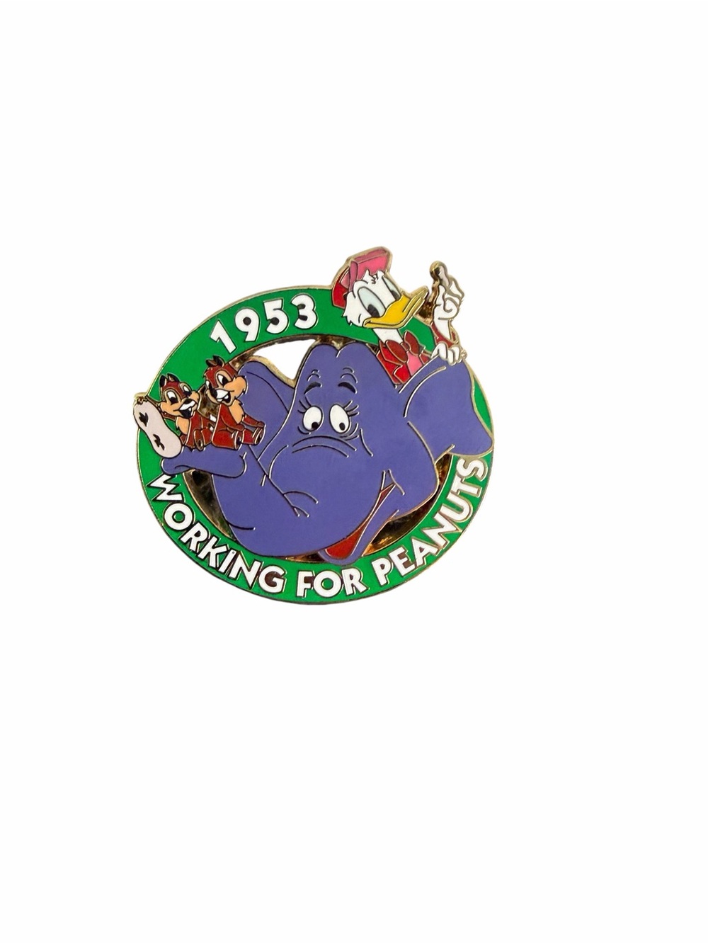 Disney Working for Peanuts 1953 Donald Chip Dale Elephant Trading Pin 2001